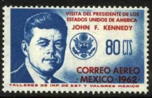 MEXICO C262, Visit of Pres John F Kennedy (World's 1st JFK) MINT, NH. VF.