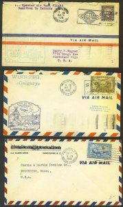 CANADA 1928-42 THREE AIRMAIL COVERS INCLUDES SPECIAL