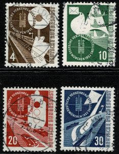 GERMANY 1953 TRANSPORT EXHIBITION MUNICH SET USED (VFU) SG1093-96 P.14 SUPERB