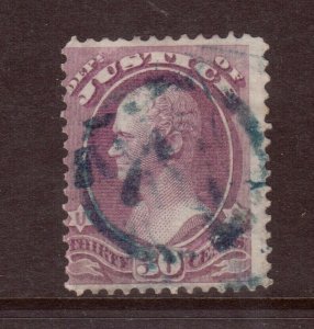 USA #O33 Used Fine - Nice Blue Cancel