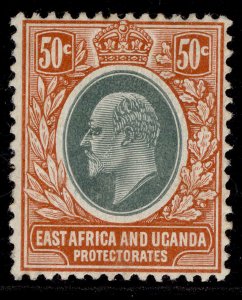 EAST AFRICA and UGANDA EDVII SG41, 50c grey-green & orange-brn, M MINT. Cat £20.