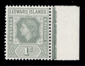 LEEWARD ISLANDS QEII SG127, 1c grey, NH MINT.