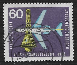 Germany #924 60pf Jet Plane and Space Capsule ~ Used