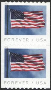 SC#5342 (55¢) Flag (APU) Coil Pair (2019) SA