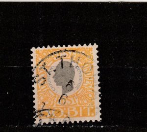 Danish West Indies  Scott#  36  Used  (1905 King Christian IX)