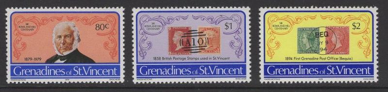 GRENADINES OF ST.VINCENT SG152/4 1979 ROWLAND HILL MNH