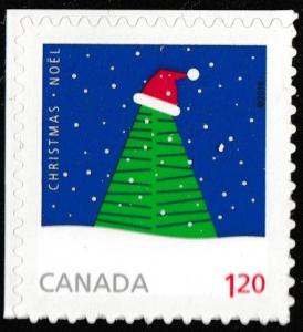 Canada 2957 Christmas Green Tree $1.20 single (from booklet) MNH 2016