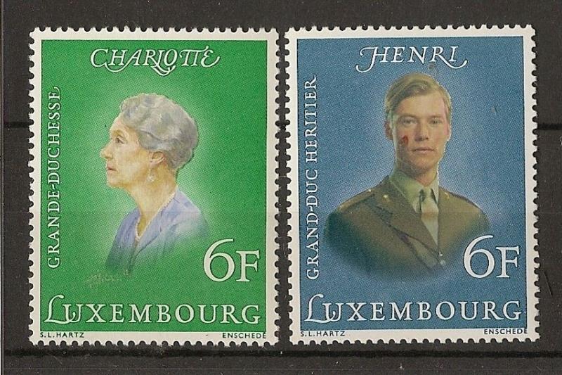 Luxembourg 1976 Royalty SG962-963 MNH