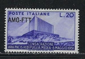 Italy-Trieste 112 Hinge Remnant 1951 overprint on stamps of Italy