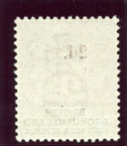 Bechuanaland 1888 QV 2d on 2d lilac & black (red ovpt) MLH. SG 23. Sc 25.