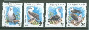 Christmas Island #270-273  Single (Complete Set) (Fauna) (Wildlife) (Wwf)