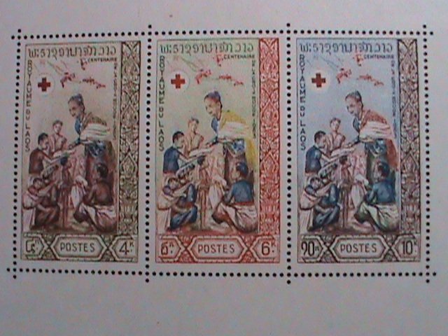 ​LAOS-1963 SC# 87a CENTENARY OF INTERNATIONAL RED CROSS MNH S/S VERY FINE