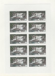 Slovakia, Postage Stamp, #379 Mint NH Sheet, 2001 River