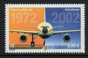 FRANCE SG3864 2002 30th ANNIV OF FIRST FLIGHT OF AIRBUS A300-B1 MNH