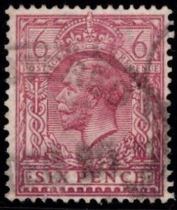 1924 Great Britain 6 Pence Red Brown General Issue King George V SG #- 426