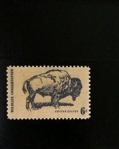 1970 6c Wildlife Conservation - Buffalo Scott 1392 Mint F/VF NH