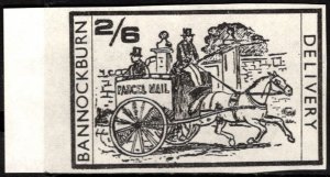 1971 Great Britain Postal Strike 2/6 Bannockburn Delivery Horse & Carriage (Blk)