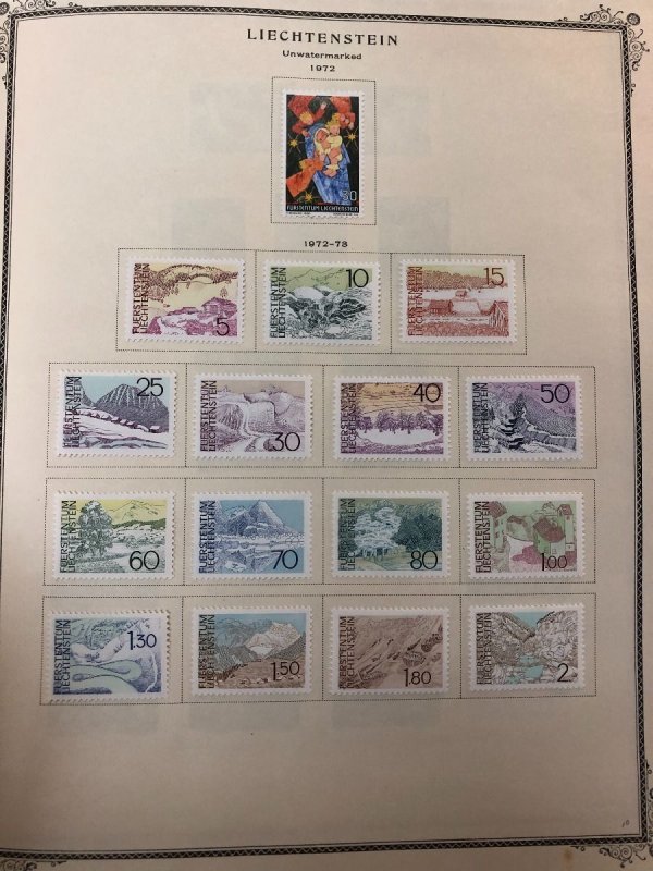 LIECHTENSTEIN – MINT COLLECTION 2nd HALF OF THE 20th CENTURY – 424449