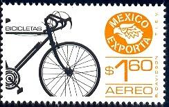 Export Emblem & Bicycle, Mexico stamp SC#C596 MNH