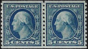 496 Mint,OG,H... Pair... SCV $8.00... XF