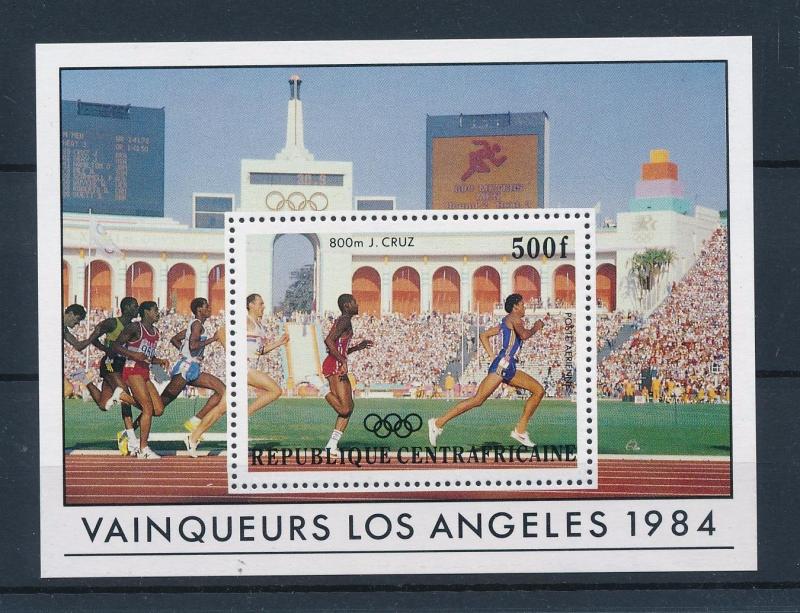 [43831] Central African Republic 1985 Olympic games Los Angeles Cruz MNH Sheet