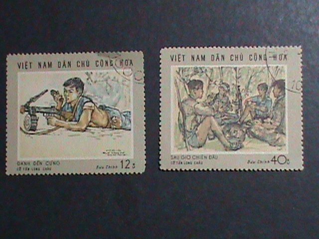 ​VIETNAM-1969 SC#546-7 LIBERATED WAR CTO VERY FINE WE SHIP TO WORLD WIDE.