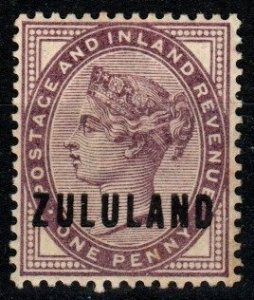 1888 Zululand Queen Victoria  (Scott 2) MH