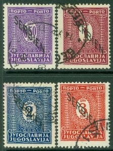 EDW1949SELL : SERBIA 1941 Scott #2NJ1-4 VF, Used. All with good cancels Cat $180