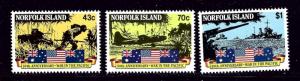 Norfolk Is 514-16 MNH 1991 WWII Anniversary