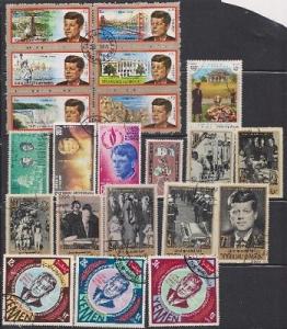 150+ Woldwide Kennedy collection on stockpages and pre-printed pages in binder