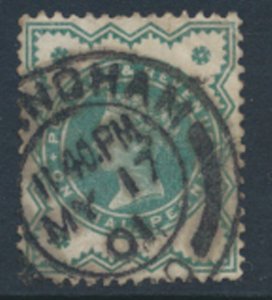 GB  SG 213 true colour with '01 cancel  SC# 125 Used 1900  as per scans         