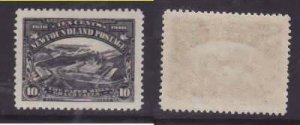 Newfoundland-Sc#101- id45-unused LH og 10c violet black Paper Mills-perf 14-1911