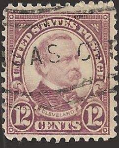 # 693 Used Brown Violet Grover Cleveland