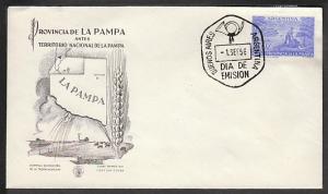 Argentina 654 Farming 1956 U/A FDC 