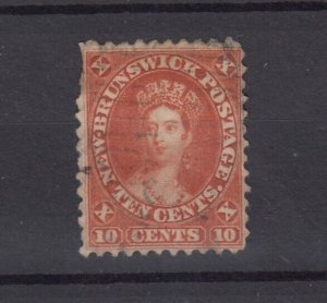 New Brunswick QV 1860 10c Red Chalon SG17 VFU BP9463