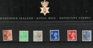 1983 Northern Ireland Machin Regionals 10p to 28p Presentation Pack no 4 Cat £18