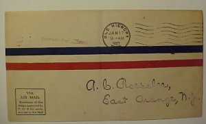 US EMERGENCY FLIGHT JA 7,1929 OLD HICKORY ROESSLER POSTAGE DUE HANDSTAMP