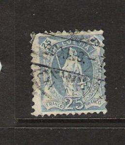 SWITZERLAND 112a PALE BLUE 153BA