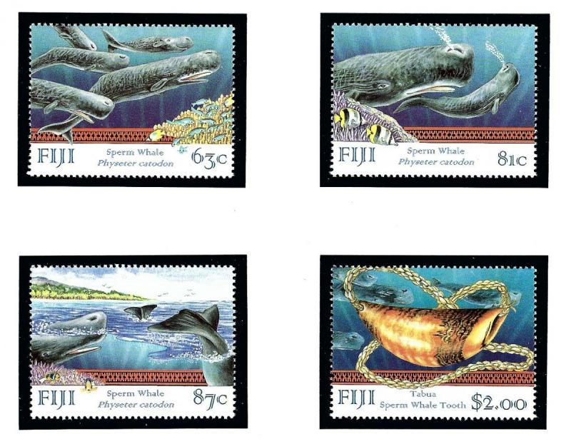 Fiji 821-24 MNH 1998 Whales