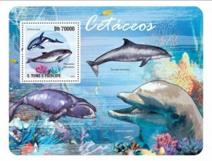 S. TOME & PRINCIPE 2009 - Marine Life - Cetaceans (whales, dolphins)