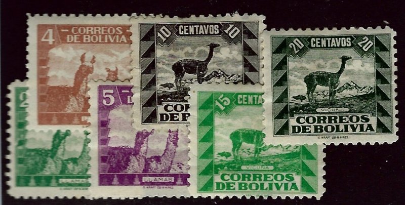 Bolivia SC#251-256 Mint F-VF...Worth a Close Look!