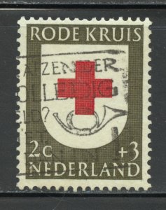 Netherlands Scott B254 Used H - 1953 Red Cross on Shield - SCV $0.45