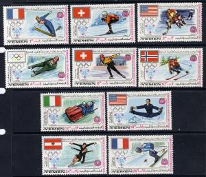 Yemen - Royalist 1968 Winter Olympics set of 10 unmounted...