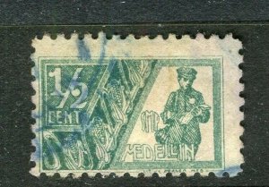 COLOMBIA; PRIVATE LOCAL POST Company issue 1903 Medellin Postman used