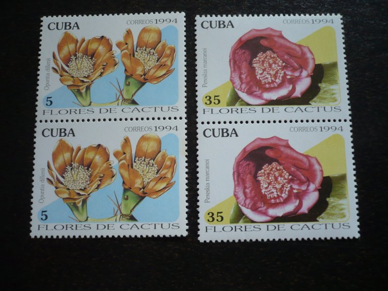 Stamps - Cuba - Scott# 3586-3591 - MNH Set of 6 stamps in Pairs