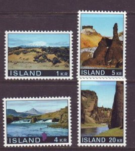 Iceland Sc 412-415 1970 views stamps mint NH
