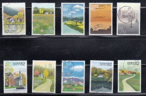 Japan 2014 Sc#3729a-j Evocative Memory of Seasons (Series 3) Used