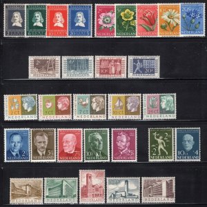 Netherlands 1952-1955 Group of 7 Good Sets Mint H