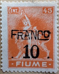 Fiume 1919-20 Sc.60 Unused