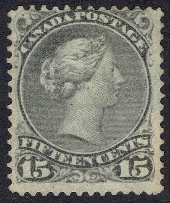 CANADA 1868 QV LARGE QUEEN 15C 